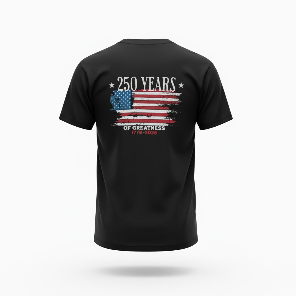 250 Anniversary USA graphic T-shirt