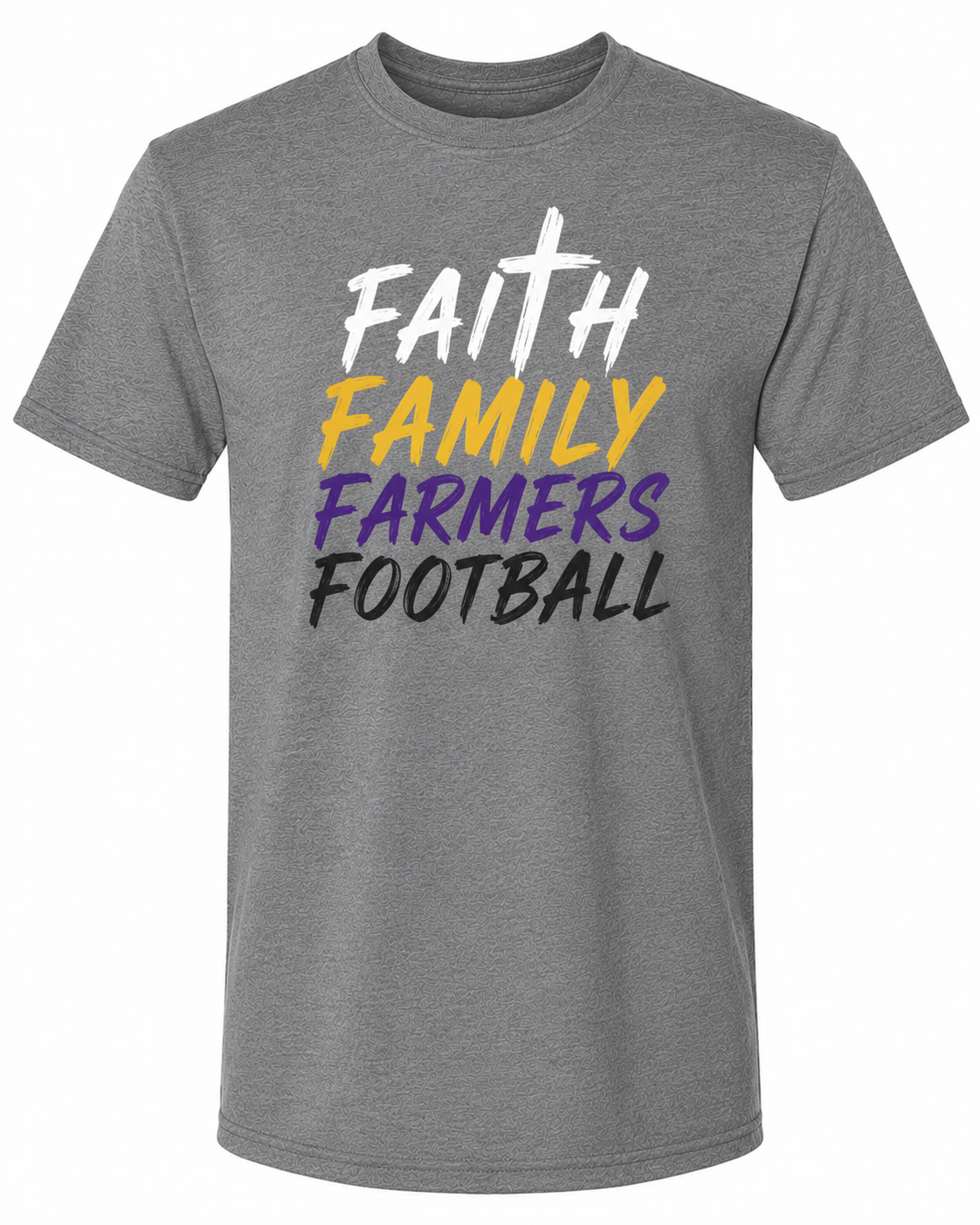 Faith, Family & Farmers Football Tee