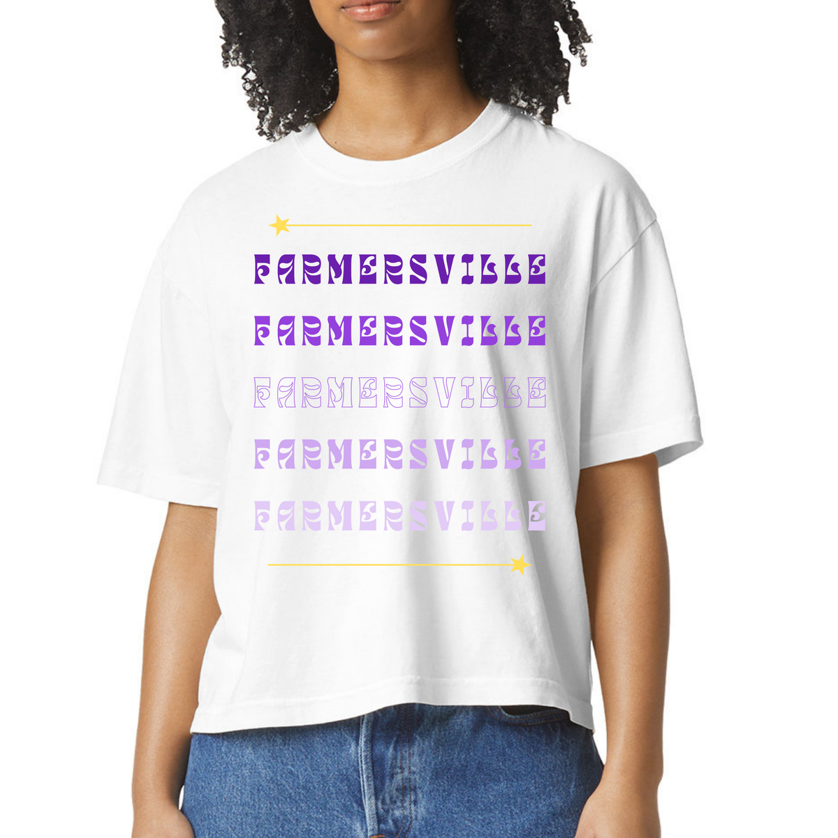 Farmersville crop Tee