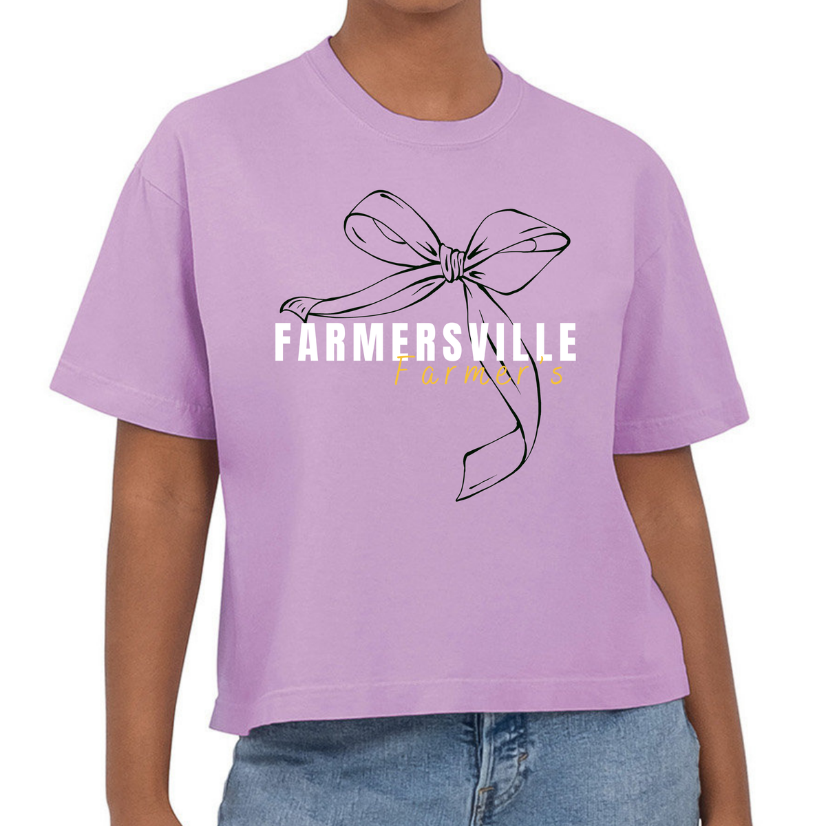 Bow Farmers crop Tee